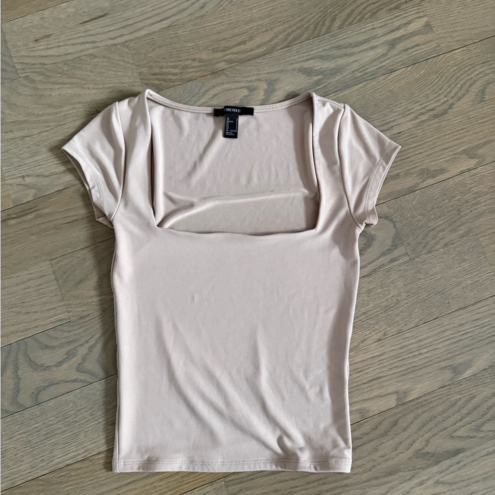Zara Light Pink Short Sleeve Top